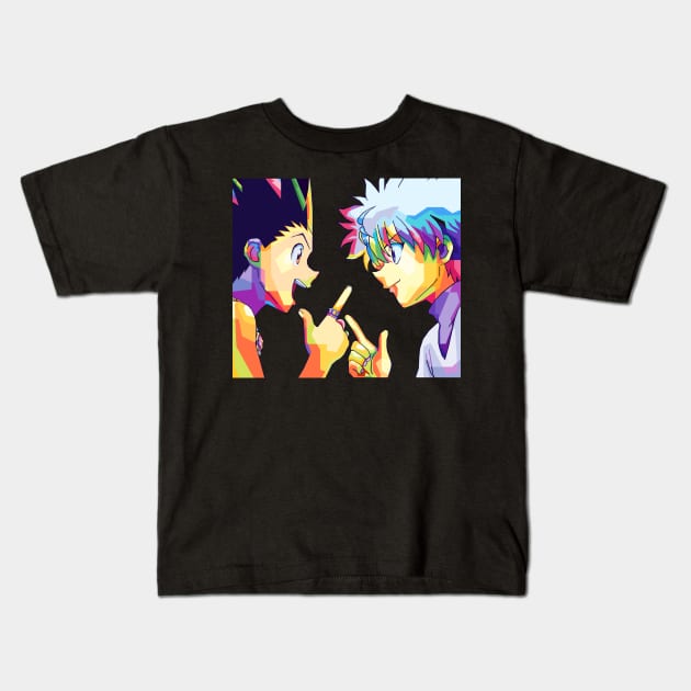 Gon Killua HxH Kids T-Shirt by Pure Touch